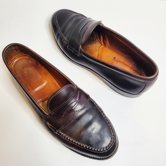 cordovan penny loafers